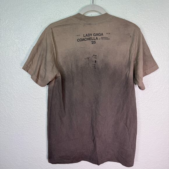Lady Gaga Coachella Shirt Small Mayhem In The Desert Merch Graphic Tee Tshirt - Picture 2 of 12